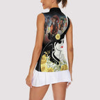 Melbourne Horse Racing Women Sleeveless Polo Shirt Derby Day