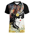 Melbourne Horse Racing Women V-Neck T-Shirt Derby Day