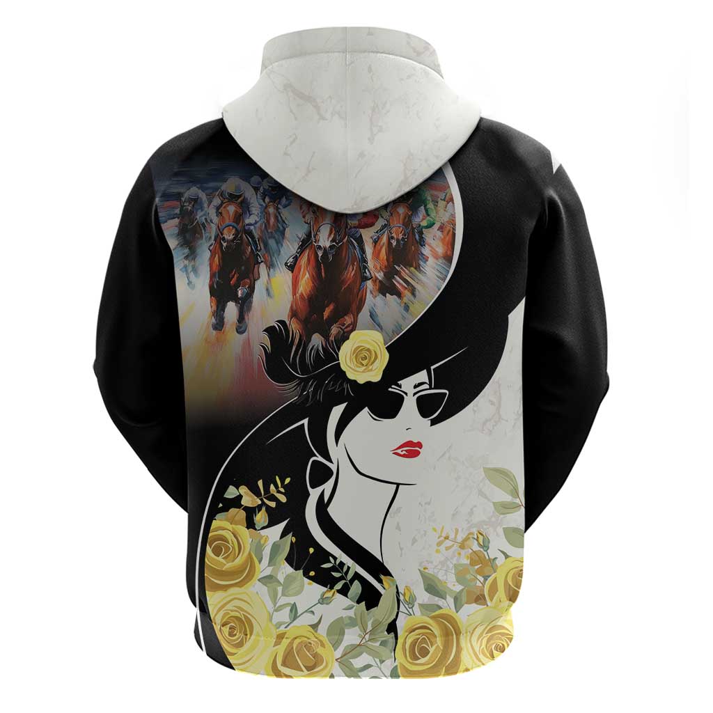 Melbourne Horse Racing Zip Hoodie Derby Day