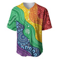 Australia First Nation LGBTQ+ Baseball Jersey Aboriginal Rainbow Flag