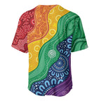 Australia First Nation LGBTQ+ Baseball Jersey Aboriginal Rainbow Flag