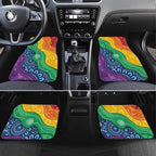 Australia First Nation LGBTQ+ Car Mats Aboriginal Rainbow Flag
