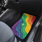 Australia First Nation LGBTQ+ Car Mats Aboriginal Rainbow Flag
