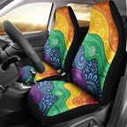 Australia First Nation LGBTQ+ Car Seat Cover Aboriginal Rainbow Flag