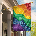 Australia First Nation LGBTQ+ Garden Flag Aboriginal Rainbow Flag