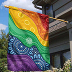 Australia First Nation LGBTQ+ Garden Flag Aboriginal Rainbow Flag