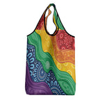 Australia First Nation LGBTQ+ Grocery Bag Aboriginal Rainbow Flag