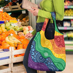 Australia First Nation LGBTQ+ Grocery Bag Aboriginal Rainbow Flag