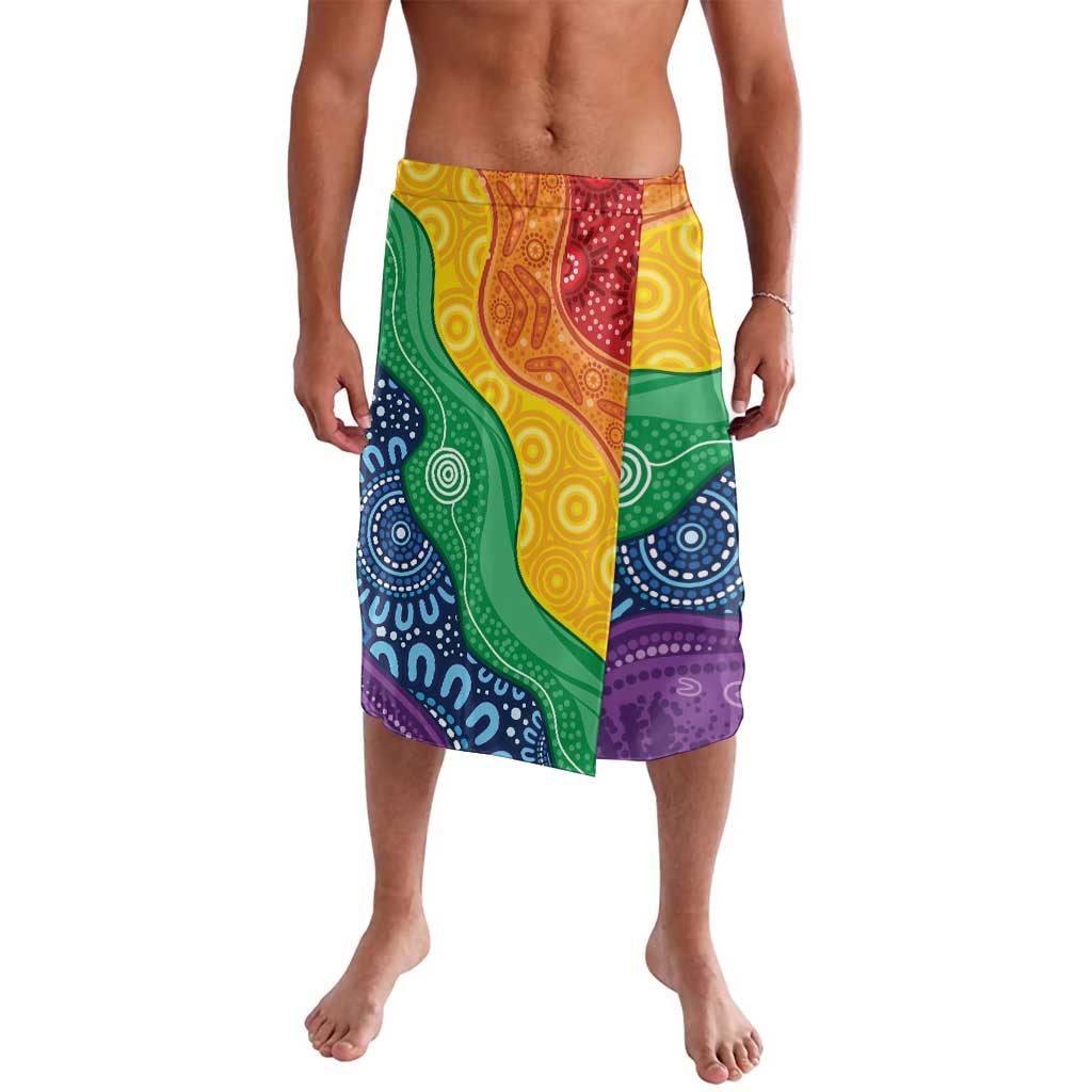 Australia First Nation LGBTQ+ Lavalava Aboriginal Rainbow Flag