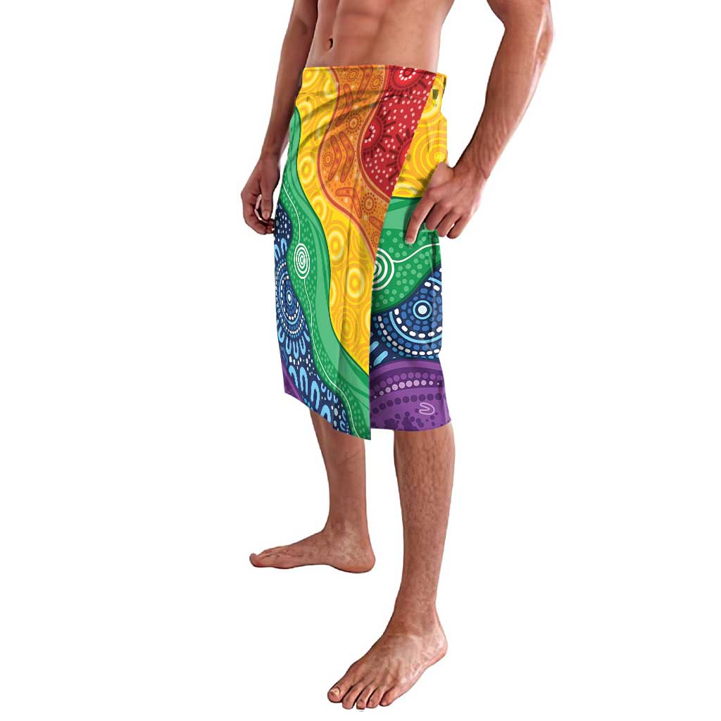 Australia First Nation LGBTQ+ Lavalava Aboriginal Rainbow Flag