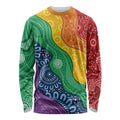 Australia First Nation LGBTQ+ Long Sleeve Shirt Aboriginal Rainbow Flag