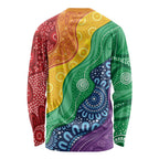 Australia First Nation LGBTQ+ Long Sleeve Shirt Aboriginal Rainbow Flag