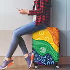 Australia First Nation LGBTQ+ Luggage Cover Aboriginal Rainbow Flag