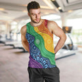 Australia First Nation LGBTQ+ Men Tank Top Aboriginal Rainbow Flag