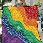Australia First Nation LGBTQ+ Quilt Aboriginal Rainbow Flag