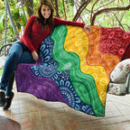 Australia First Nation LGBTQ+ Quilt Aboriginal Rainbow Flag