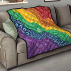 Australia First Nation LGBTQ+ Quilt Aboriginal Rainbow Flag