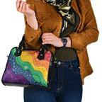 Australia First Nation LGBTQ+ Shoulder Handbag Aboriginal Rainbow Flag