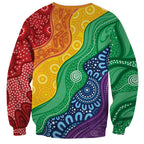 Australia First Nation LGBTQ+ Sweatshirt Aboriginal Rainbow Flag