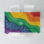 Australia First Nation LGBTQ+ Tablecloth Aboriginal Rainbow Flag
