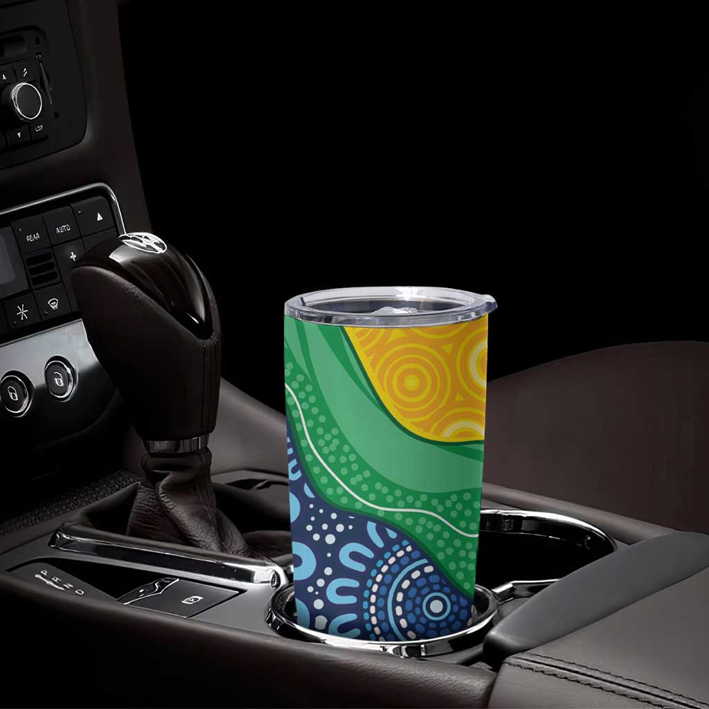 Australia First Nation LGBTQ+ Tumbler Cup Aboriginal Rainbow Flag