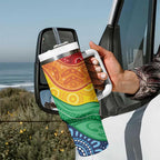 Australia First Nation LGBTQ+ Tumbler With Handle Aboriginal Rainbow Flag
