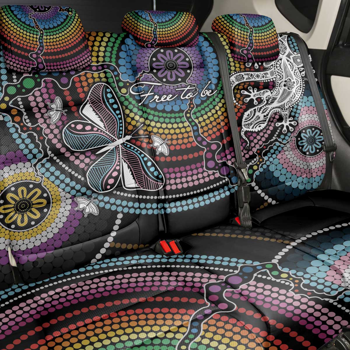 Sydney Pride Aboriginal Back Car Seat Cover Free To Be
