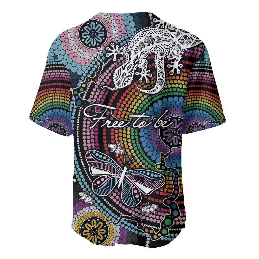 Sydney Pride Aboriginal Baseball Jersey Free To Be