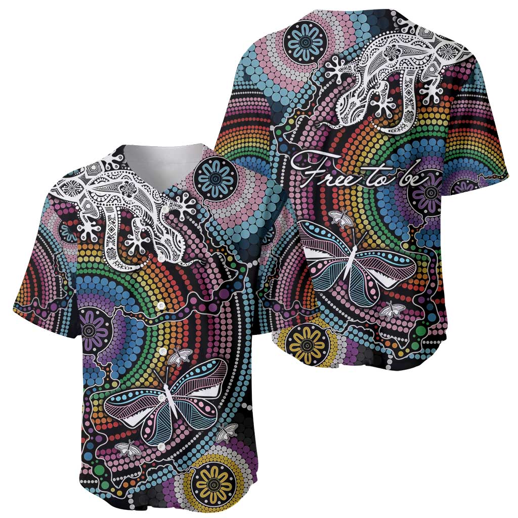 Sydney Pride Aboriginal Baseball Jersey Free To Be