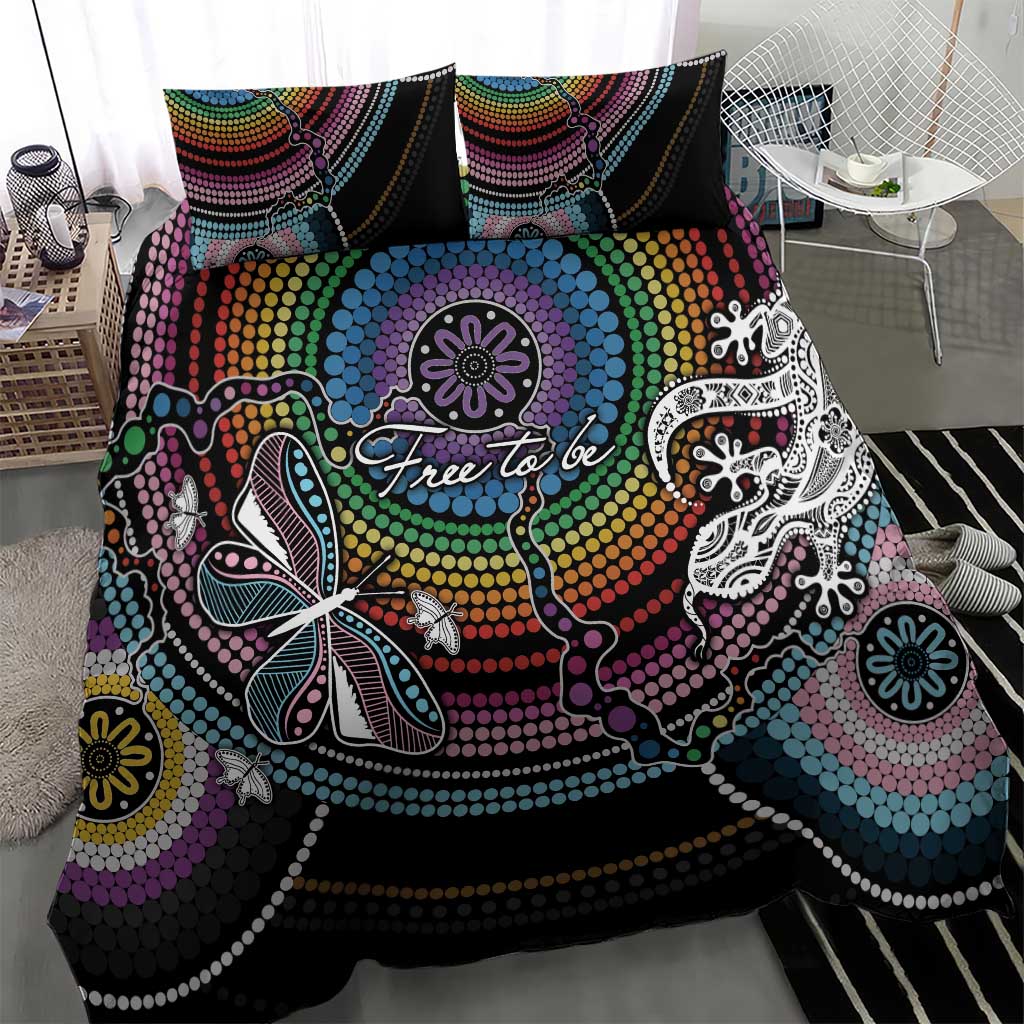 Sydney Pride Aboriginal Bedding Set Free To Be