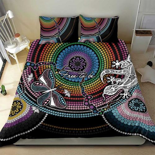 Sydney Pride Aboriginal Bedding Set Free To Be