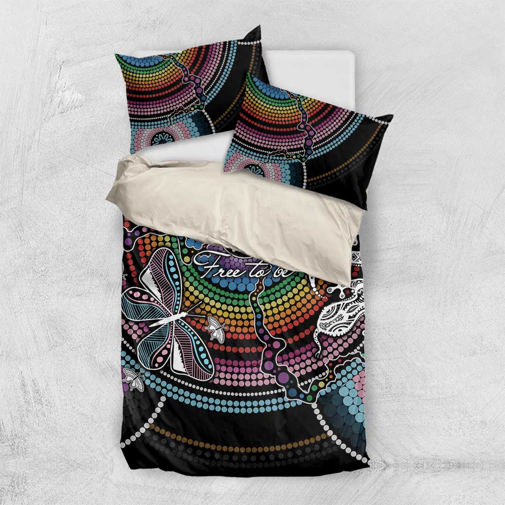 Sydney Pride Aboriginal Bedding Set Free To Be