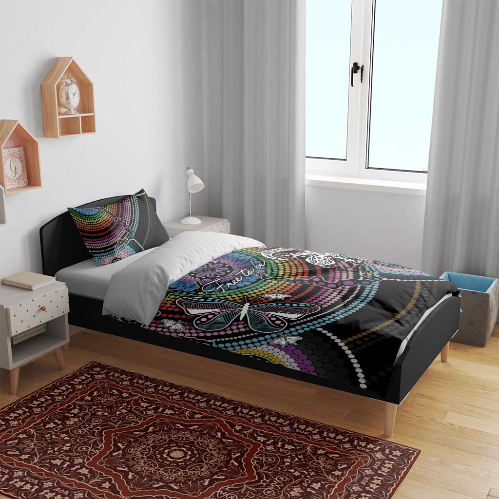 Sydney Pride Aboriginal Bedding Set Free To Be