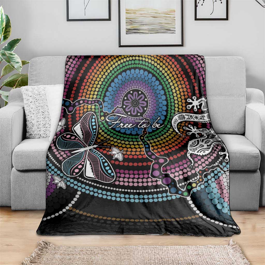 Sydney Pride Aboriginal Blanket Free To Be