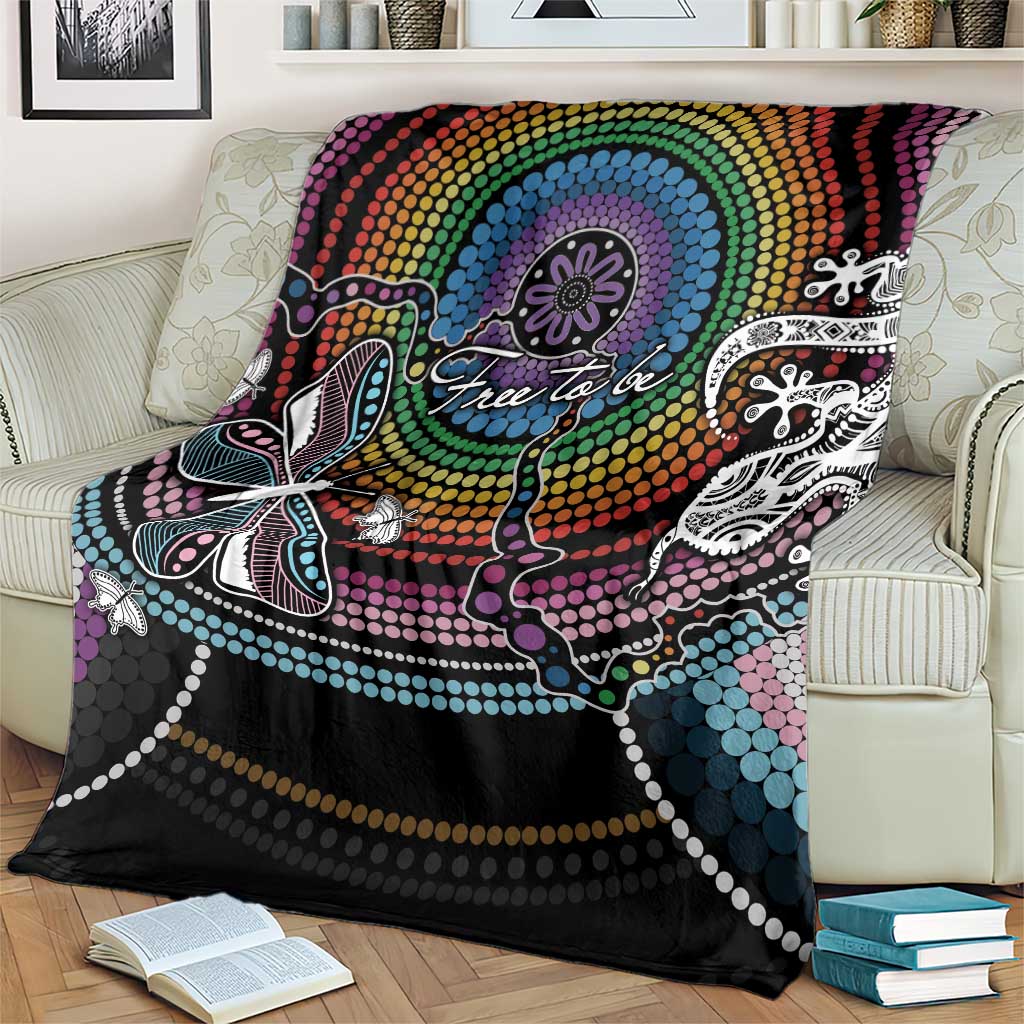Sydney Pride Aboriginal Blanket Free To Be
