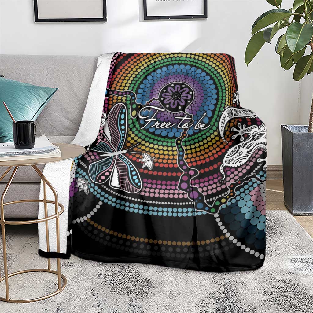 Sydney Pride Aboriginal Blanket Free To Be