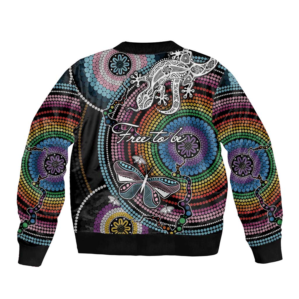 Sydney Pride Aboriginal Bomber Jacket Free To Be