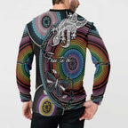 Sydney Pride Aboriginal Button Sweatshirt Free To Be