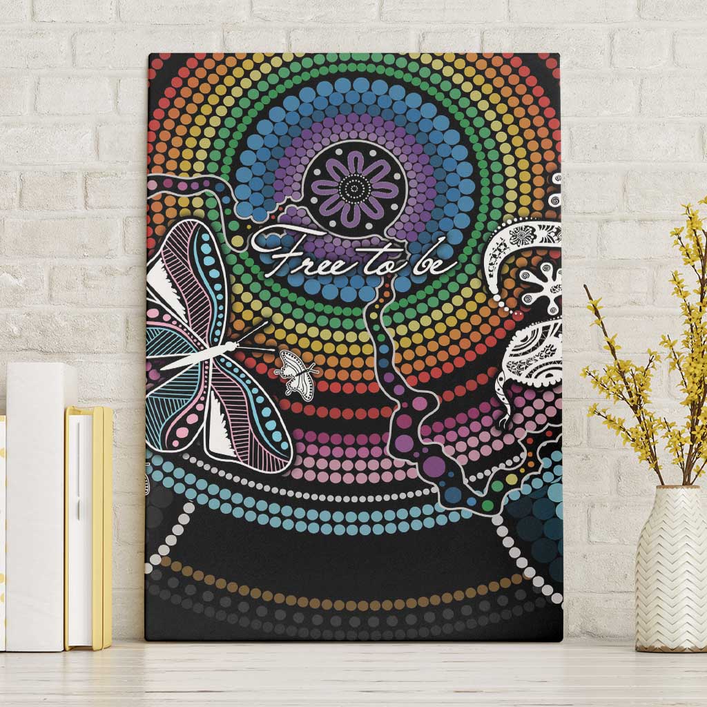 Sydney Pride Aboriginal Canvas Wall Art Free To Be
