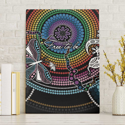 Sydney Pride Aboriginal Canvas Wall Art Free To Be