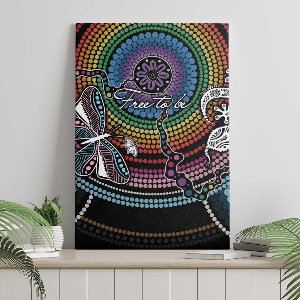 Sydney Pride Aboriginal Canvas Wall Art Free To Be