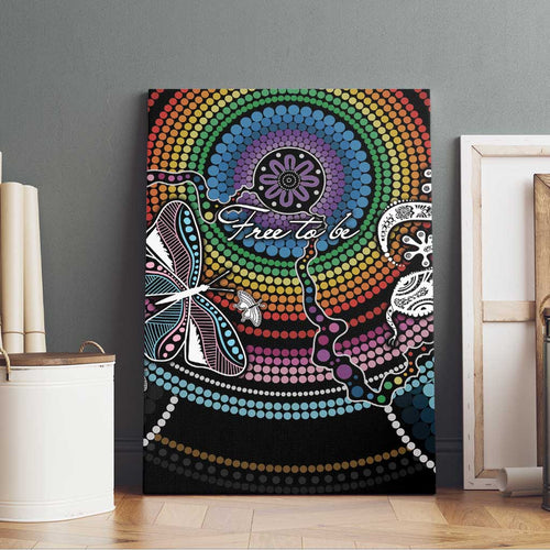 Sydney Pride Aboriginal Canvas Wall Art Free To Be