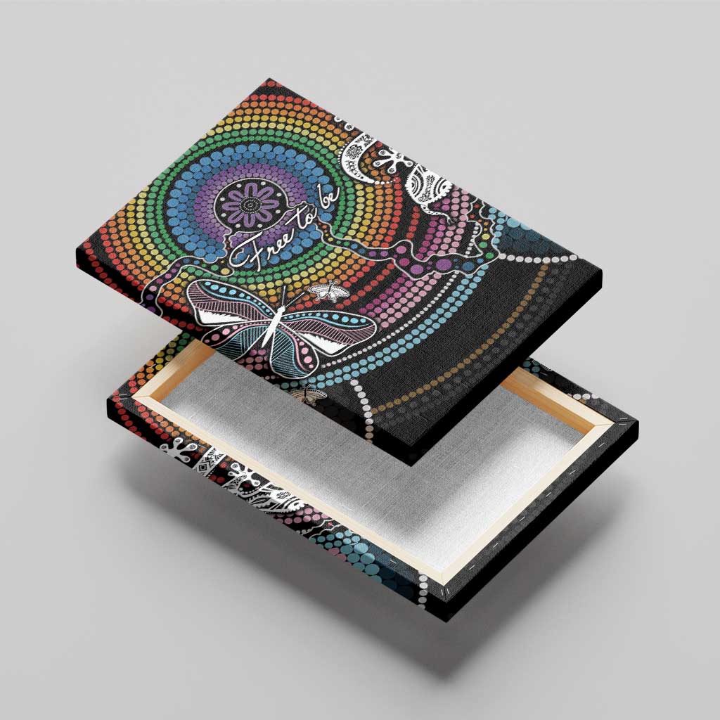 Sydney Pride Aboriginal Canvas Wall Art Free To Be