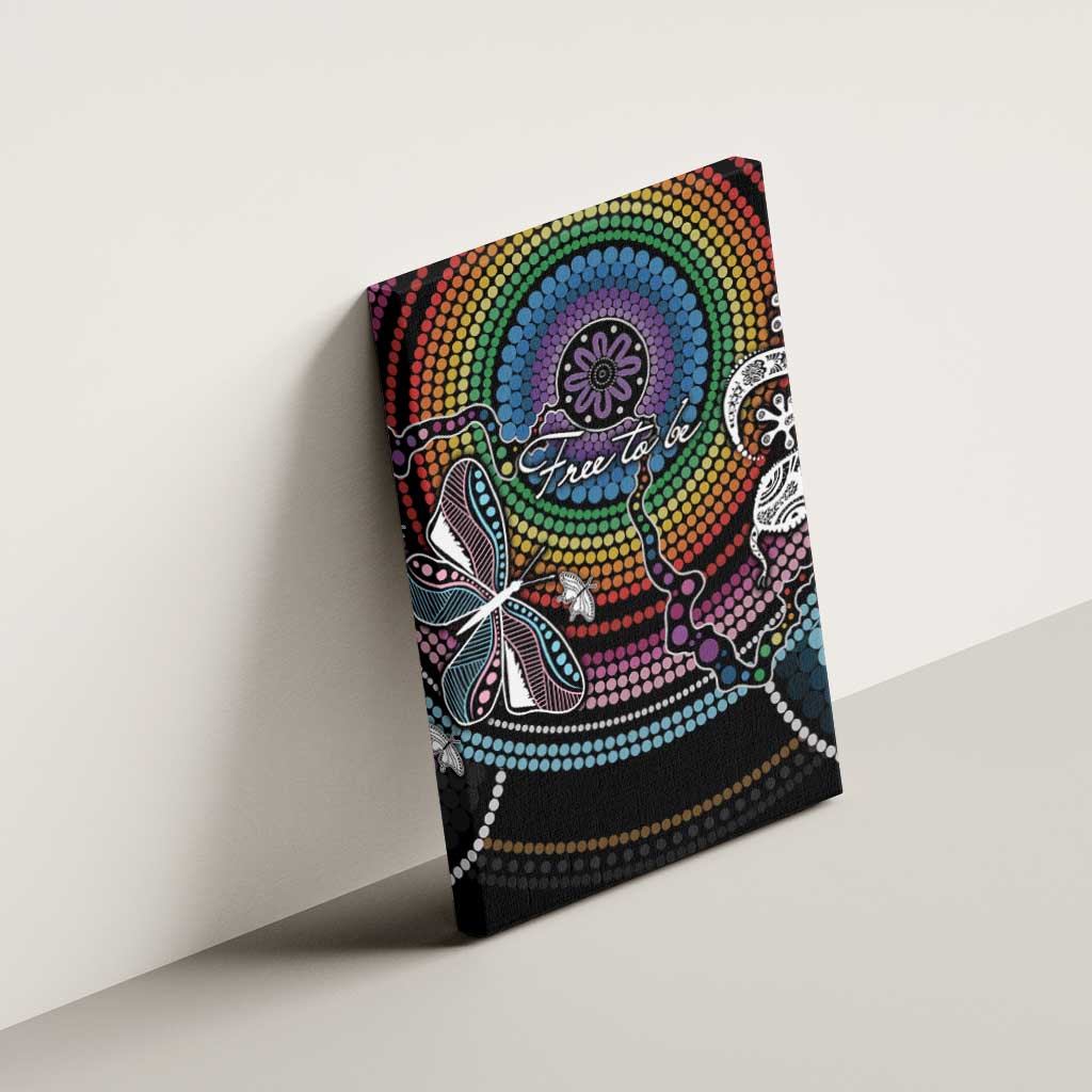 Sydney Pride Aboriginal Canvas Wall Art Free To Be