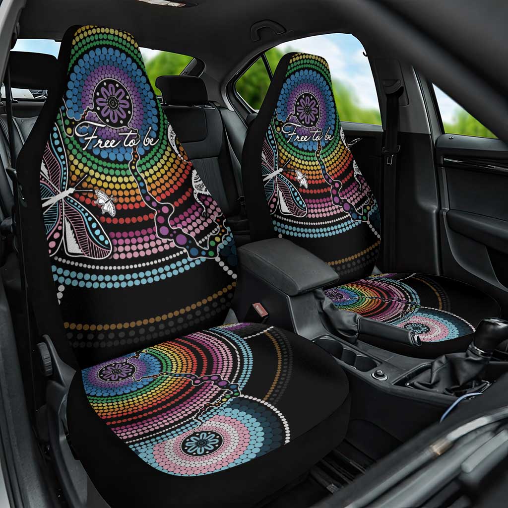 Sydney Pride Aboriginal Car Seat Cover Free To Be