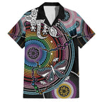 Sydney Pride Aboriginal Family Matching Off The Shoulder Long Sleeve Dress and Hawaiian Shirt Free To Be