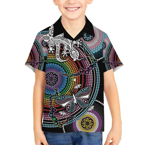 Sydney Pride Aboriginal Family Matching Tank Maxi Dress and Hawaiian Shirt Free To Be