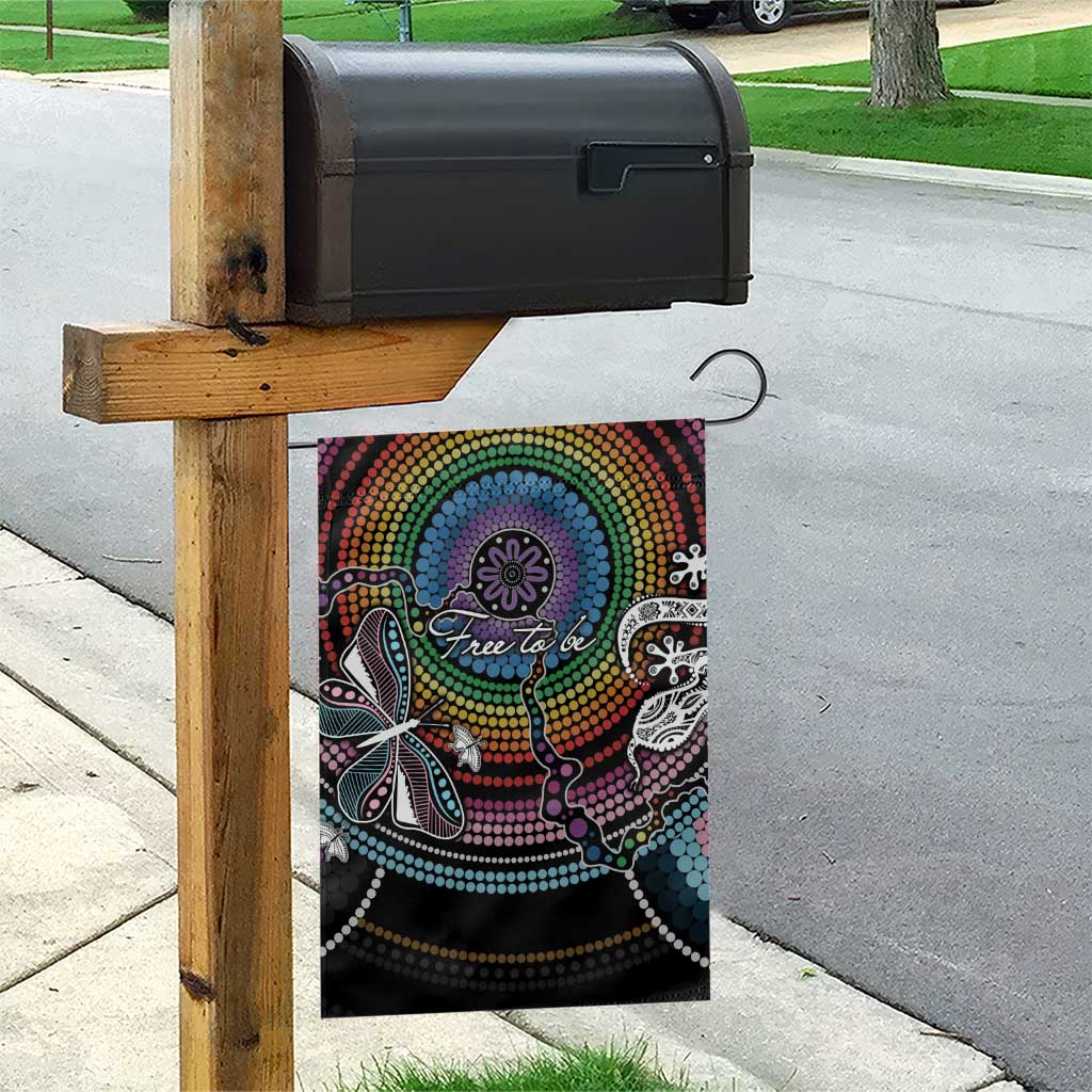 Sydney Pride Aboriginal Garden Flag Free To Be