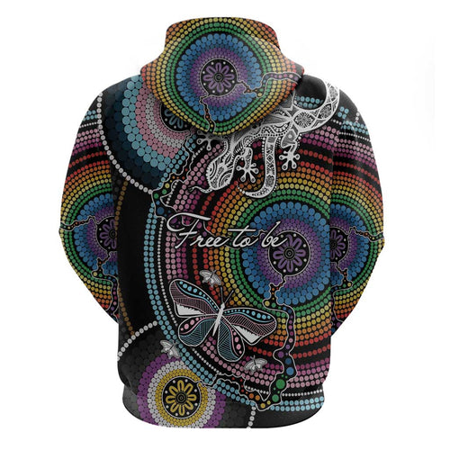 Sydney Pride Aboriginal Hoodie Free To Be