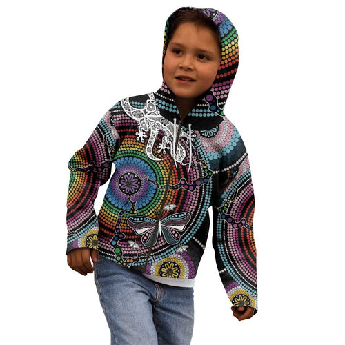 Sydney Pride Aboriginal Kid Hoodie Free To Be
